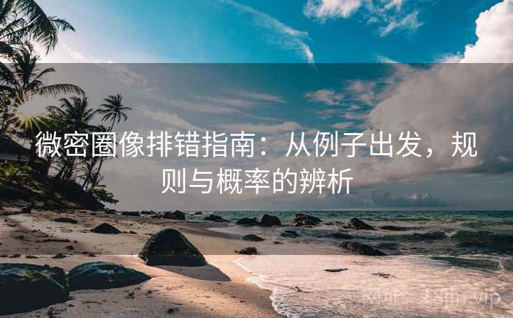微密圈像排错指南：从例子出发，规则与概率的辨析